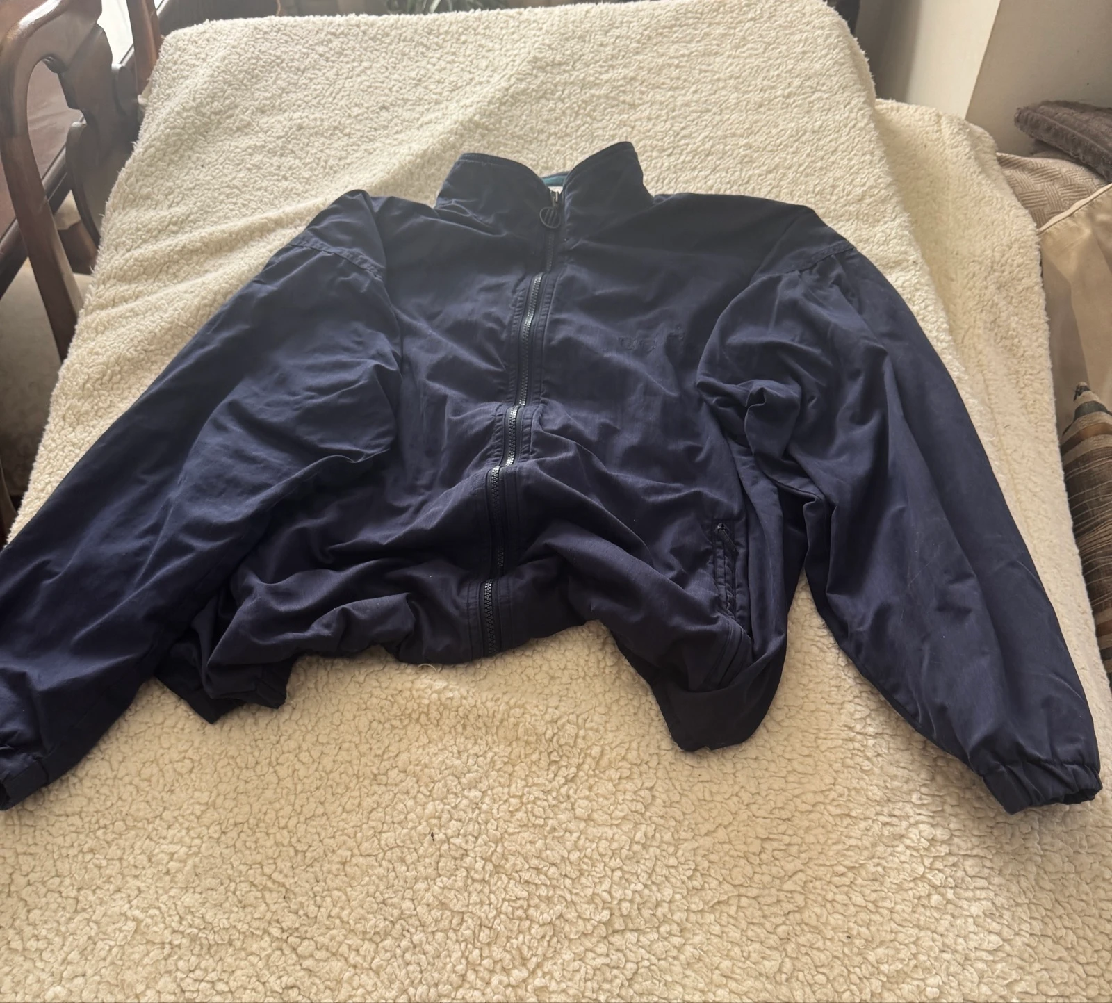Adidas Originals Vintage Track Jacket Navy Blue Heren Maat L D6 F180 Y2K Retro 90s – photo 3
